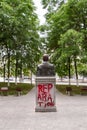 Black Lives Matter Statue of King Baudouin vandalized in Belgium by activists denouncing the colonial past