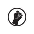 Black Lives Matter strong fist vector illustration. stop racism. I can t breathe. stop shooting. don t shoot. black lives matter. Royalty Free Stock Photo