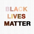 Black Lives Matter text with small wording Equality background vector EPS10 ,stop racism. I can`t breathe. stop violence design