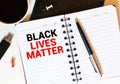 BLACK LIVES MATTER text