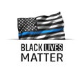 Black Lives Matter US flag icon