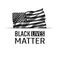 Black Lives Matter US flag icon