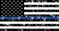 Black lives matter USA support flag, blue line textured symbol. Vector illustration sign, stop racism