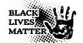 Black lives matter. Vector illustration with hand