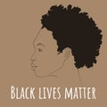 Black lives matter vector illustration