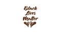 Black Lives Matter vector lettering design element