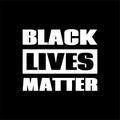 Black lives matter. Vector poster against racism Royalty Free Stock Photo