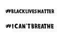 Black lives matter vector quotation poster to support movement of activists against racial discrimination, violence, protest for Royalty Free Stock Photo