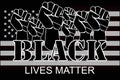 Black Lives Matter. Vector typography design of concept all lives matter
