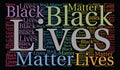 Black Lives Matter Word Cloud Royalty Free Stock Photo