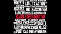 Black Lives Matter Word Cloud Royalty Free Stock Photo