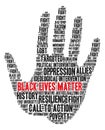 Black Lives Matter Word Cloud Royalty Free Stock Photo