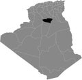 Location map of Ghardaia province