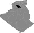 Location map of Laghouat province