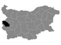 Location Map of Pernik Province