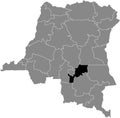 Location map of the Lomami province of DR Congo