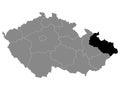 Location Map of Moravian-Silesian Region