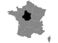 Location Map of Region Centre-Val de Loire
