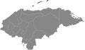 Location map of Islas de la BahÃÂ­a department