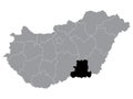 Location Map of CsongrÃÂ¡d Region