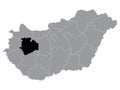 Location Map of VeszprÃÂ©m Region