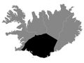 Location Map of Southern SuÃÂ°urland Region