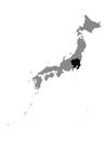 Location Map of Kanto Region