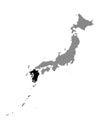 Location Map of Kyushu Region