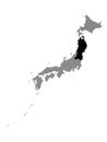 Location Map of Tohoku Region