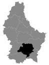 Location Map of Luxembourg Canton