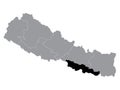 Location Map of No. 2 Province