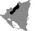 Location map of Jinotega department