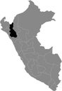 Location Map of Cajamarca Department
