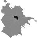 Location map of Municipio II Ã¢â¬â Parioli Nomentano municipality