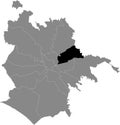 Location map of Municipio IV Ã¢â¬â Tiburtina municipality