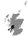 Location Map of Argyll and Bute Council Area