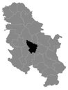 Location Map of ÃÂ umadija District