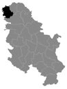 Location Map of West BaÃÂka District
