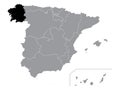 Location Map of Galicia Autonomous Community