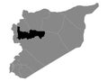 Location Map of Hama Governorate