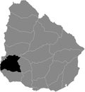 Location Map of Soriano Department