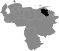 Location Map of Monagas State