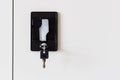 Black Locker key Royalty Free Stock Photo