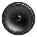 Black loudspeaker isolated on white