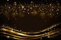 black luxury 3d gold shine glitter elegan background