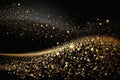 black luxury 3d gold shine glitter elegan background