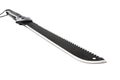 Black machete isolated on white Royalty Free Stock Photo