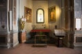 The black Madonna of Basilica S. Sebastian, Biella , Italy Royalty Free Stock Photo