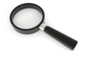 Black magnifying glass.