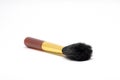 Black makeup blusher brush isolated on the white background Royalty Free Stock Photo